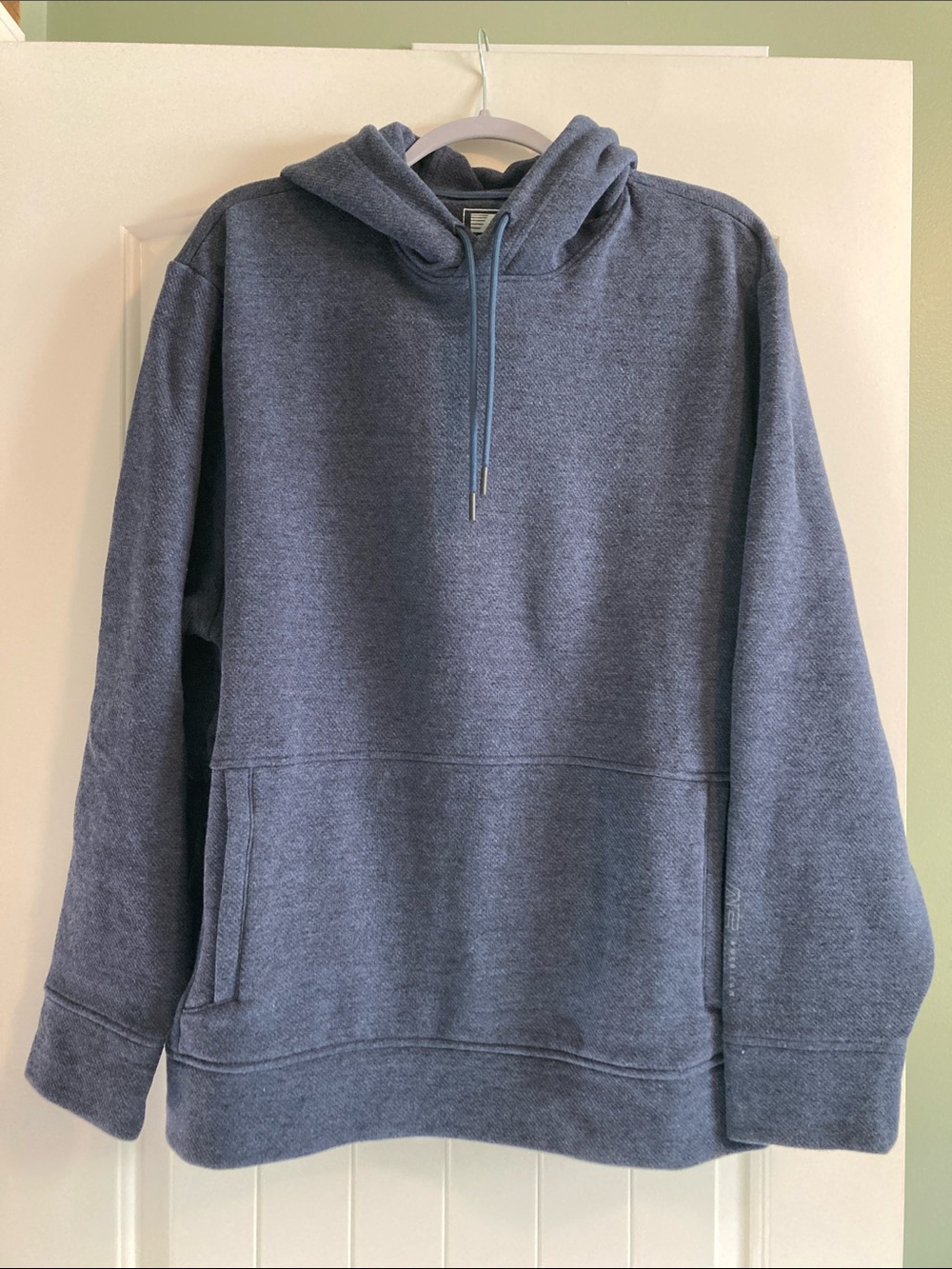 Men's American Eagle Hooded Pullover Sweater - Navy Heather